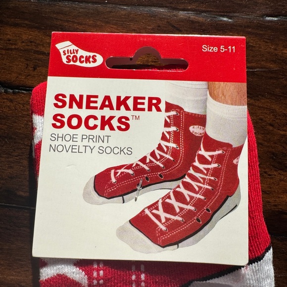 Other - Novelty Sneaker Socks/Size 5-11- Brand New
